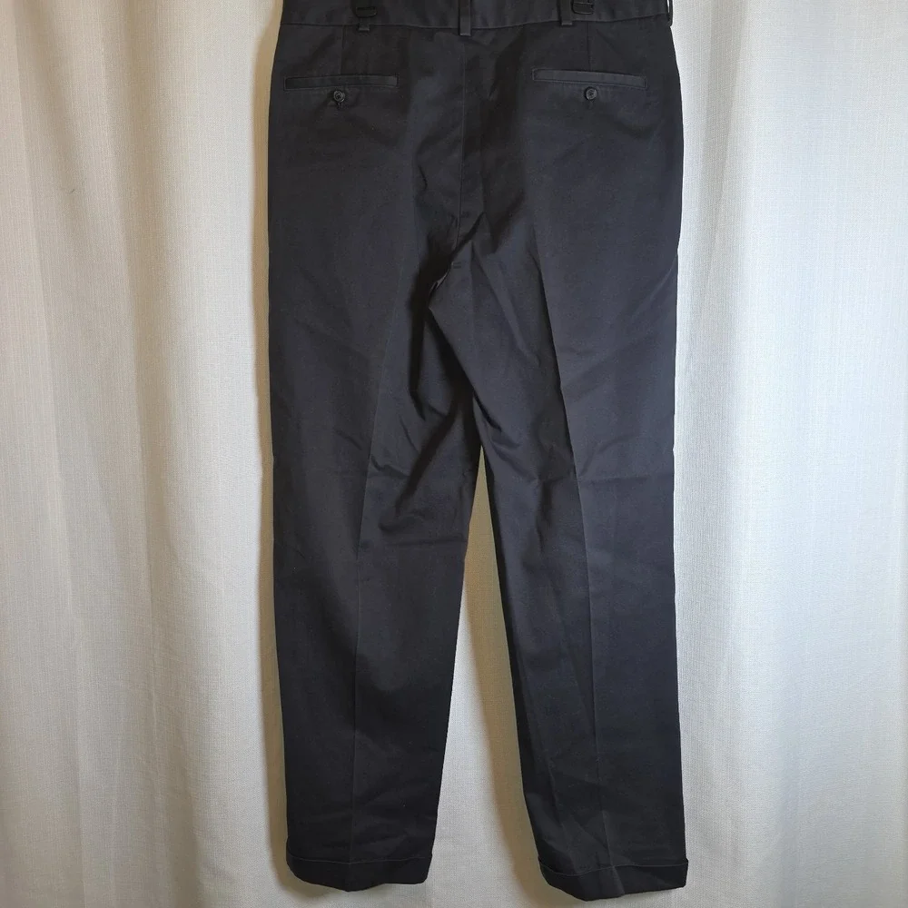Brooks Brothers 346 Advantage Chino Elliot Pleated Dress Pants Men's 38x34 Navy